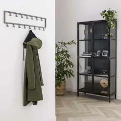 Kapstok Industrieel Metaal met 15 haken - Loft24.nl