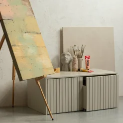 Kistbank New Gravure 88cm - Dust - Loft24.nl