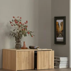 Kistbank New Gravure 88cm - Naturel - Loft24.nl