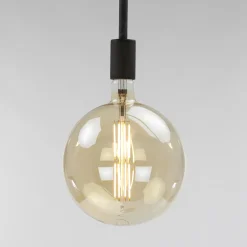 Kooldraadlamp Bol XXL Ø20 Amberkleurig dimbaar - Loft24.nl