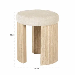 Krukje Gallice Travertin en chenille - Loft24.nl