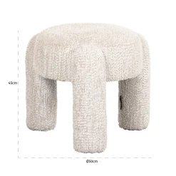 Krukje Holly Chenille - Creme - Loft24.nl