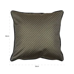 Kussen Joey 50 x 50cm kleur Zwart - Loft24.nl