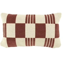 Kussen Twist 35x55 cm - Burgundy - Loft24.nl