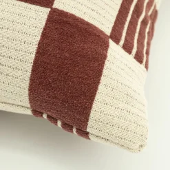 Kussen Twist 45x45 cm - Burgundy - Loft24.nl