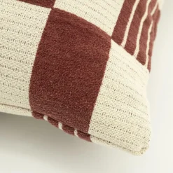 Kussen Twist 45x45 cm - Burgundy - Loft24.nl