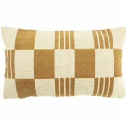 Kussen Twist 35x55 cm - Mosterd - Loft24.nl