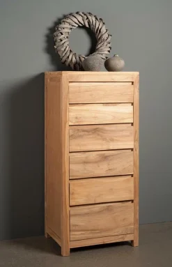 Ladekast Corona Teak met 6 laden - Loft24.nl