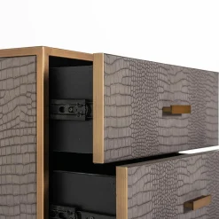 Ladenkast/Nachtkastje Classio 3-laden (Brushed Gold) - Loft24.nl