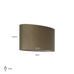 Lampenkap Geo kleur Zwart/Goud - Loft24.nl