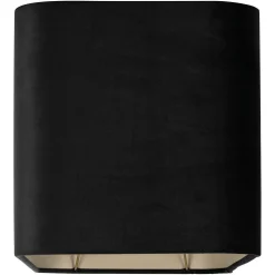 Lampenkap Maddy black velvet, rechthoekig (Black) - Loft24.nl