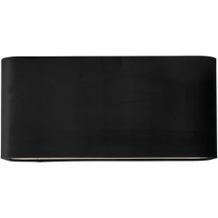 Lampenkap Maddy black velvet, rechthoekig (Black) - Loft24.nl