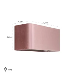 Lampenkap Old Rose Velvet - Loft24.nl