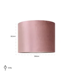 Lampenkap Old Rose Velvet - Loft24.nl