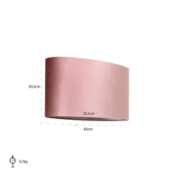 Lampenkap Old Rose Velvet - Loft24.nl