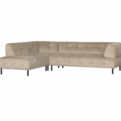 Lloyd hoekbank links gewassen fluweel sea salt - Loft24.nl