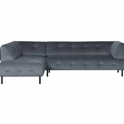 Lloyd hoekbank links gewassen fluweel cloud - Loft24.nl