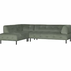 Lloyd hoekbank links gewassen fluweel waterplant - Loft24.nl