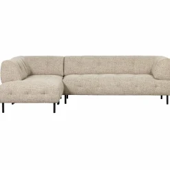 Lloyd hoekbank links grof geweven naturel melange - Loft24.nl