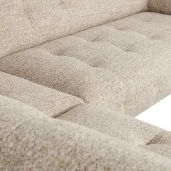 Lloyd hoekbank links grof geweven naturel melange - Loft24.nl