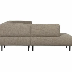 Lloyd hoekbank links grof geweven bruin melange - Loft24.nl