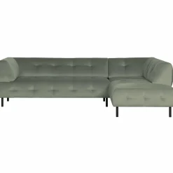 Lloyd hoekbank rechts gewassen fluweel waterplant - Loft24.nl