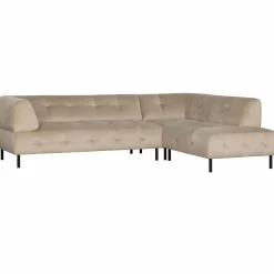 Lloyd hoekbank rechts gewassen fluweel sea salt - Loft24.nl