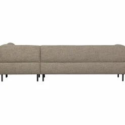 Lloyd hoekbank rechts grof geweven bruin melange - Loft24.nl