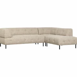 Lloyd hoekbank rechts grof geweven naturel melange - Loft24.nl