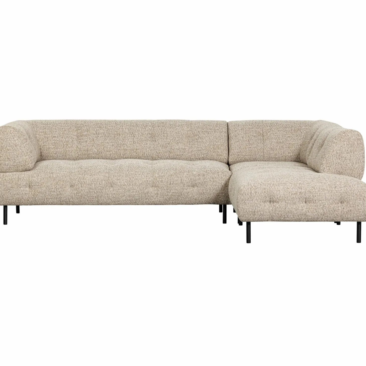 Lloyd hoekbank rechts grof geweven naturel melange - Loft24.nl