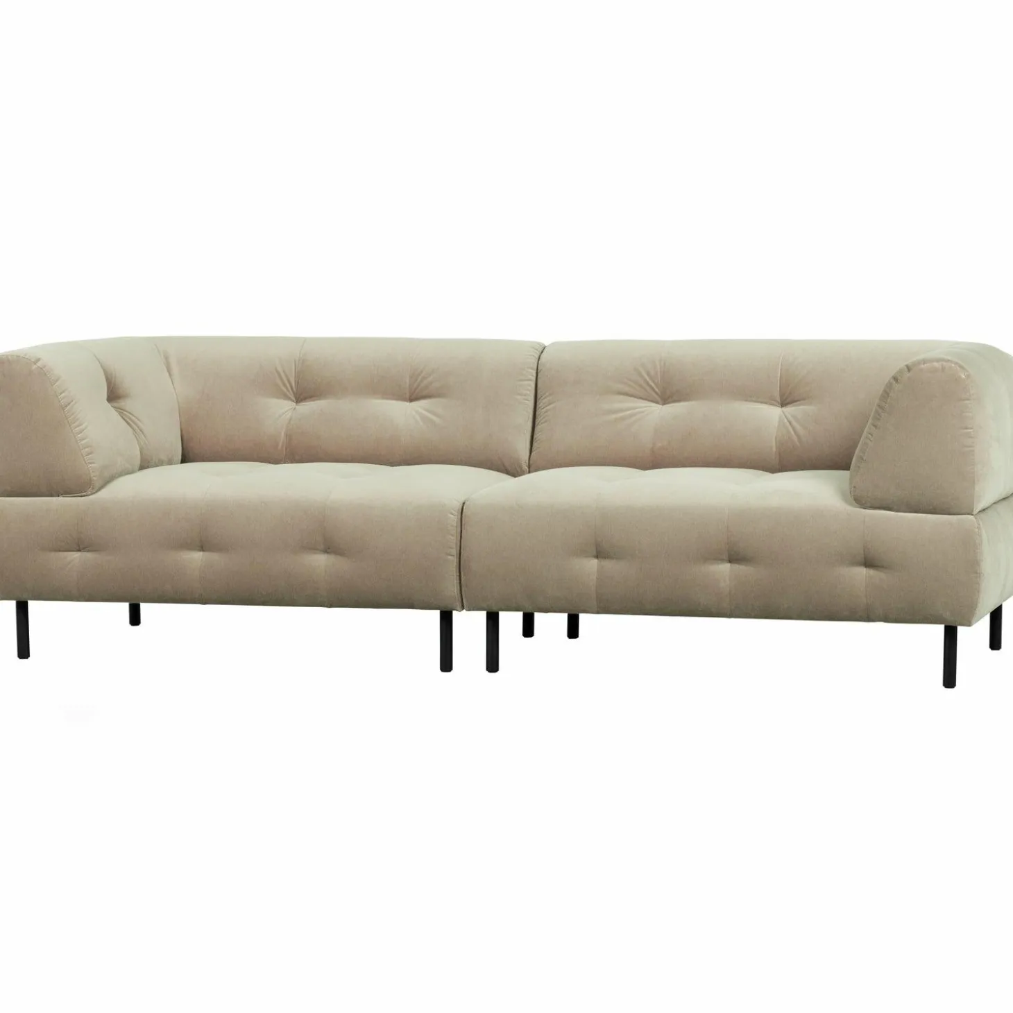 Lloyd 4-zits bank gewassen fluweel sea salt - Loft24.nl