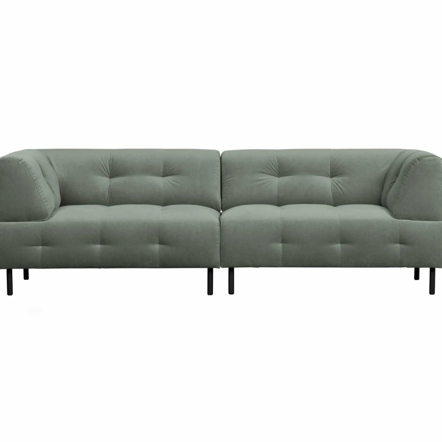 Lloyd 4-zits bank gewassen fluweel waterplant - Loft24.nl