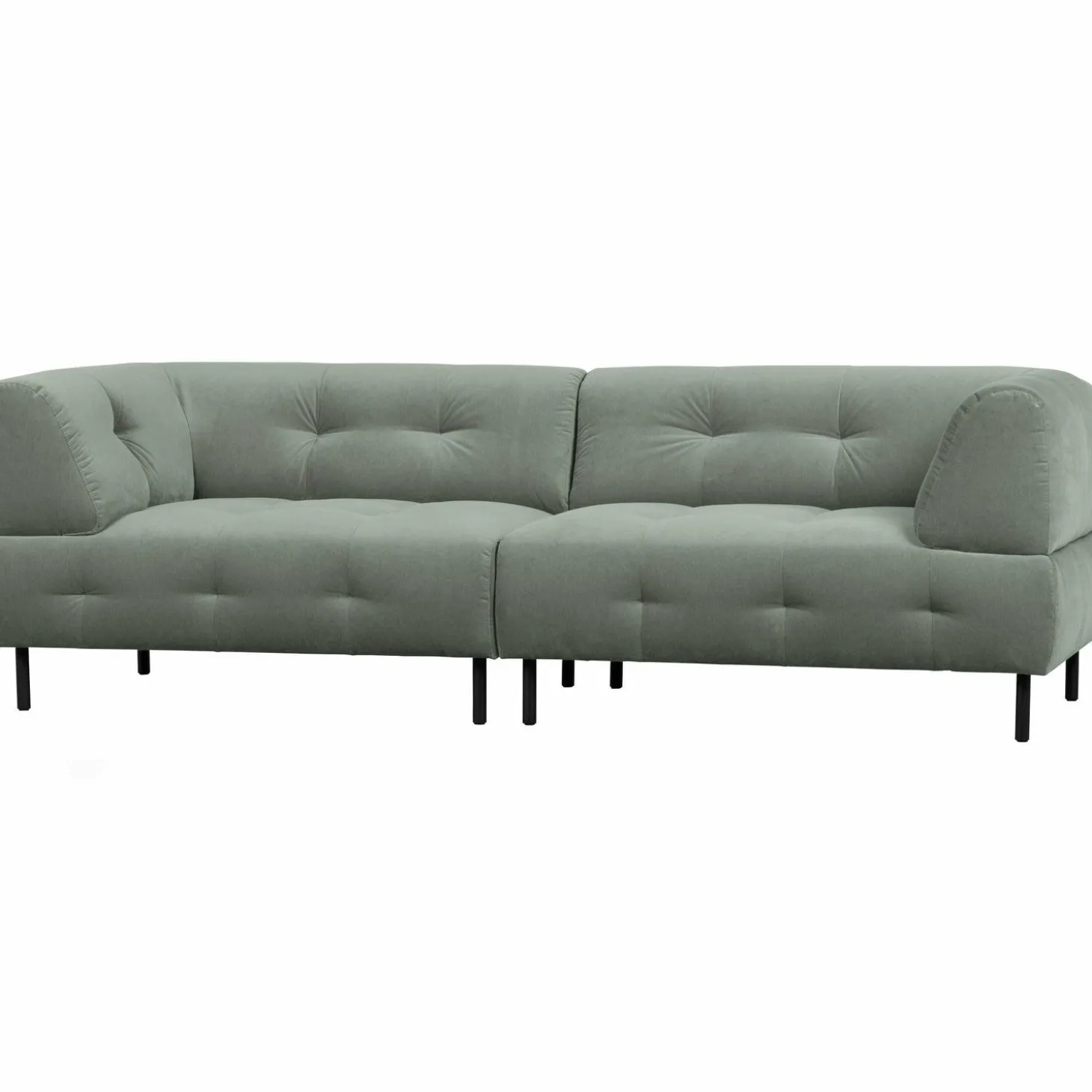 Lloyd 4-zits bank gewassen fluweel waterplant - Loft24.nl