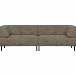 Lloyd 4-zits bank grof geweven donkerbruin melange - Loft24.nl