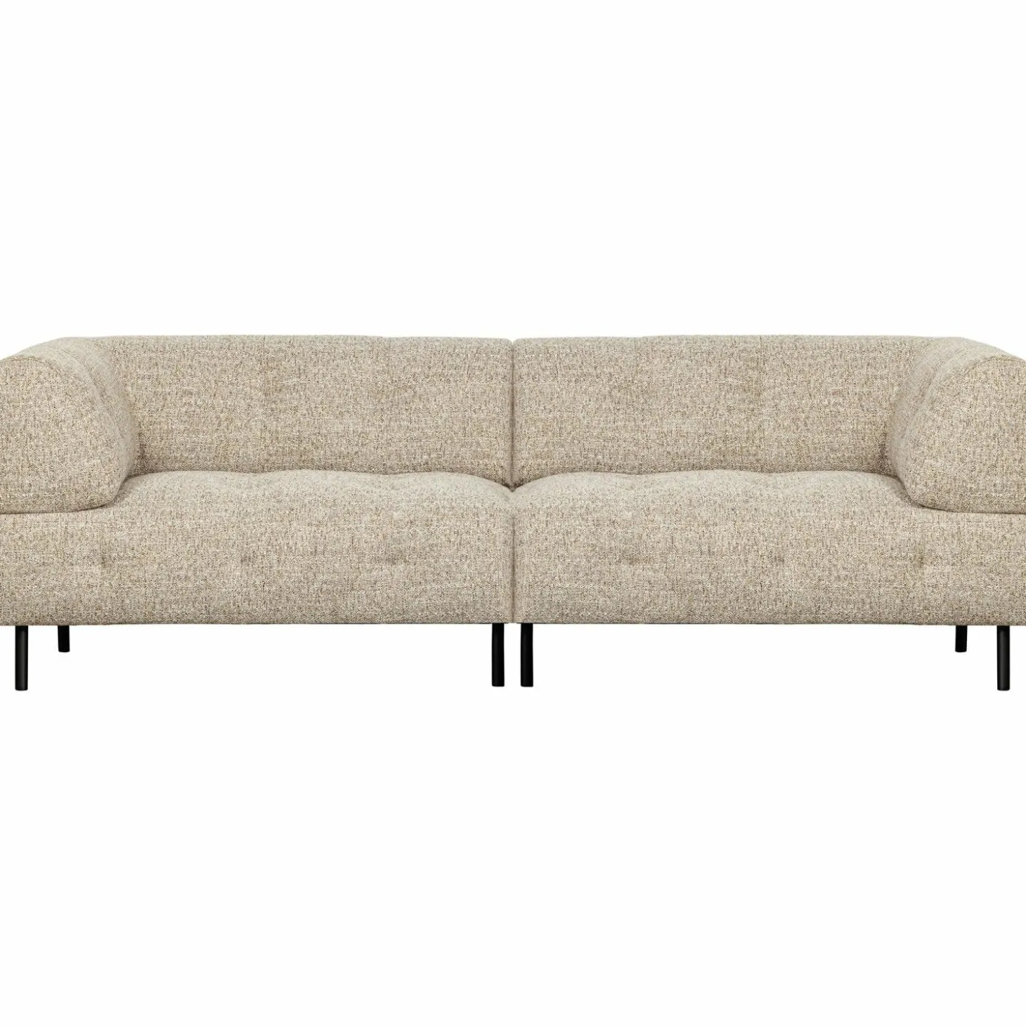 Lloyd 4-zits bank grof geweven naturel melange - Loft24.nl