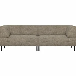 Lloyd 4-zits bank grof geweven bruin melange - Loft24.nl