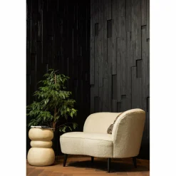 Lounge Fauteuil Sara Teddy - Off White (rechts) - Loft24.nl