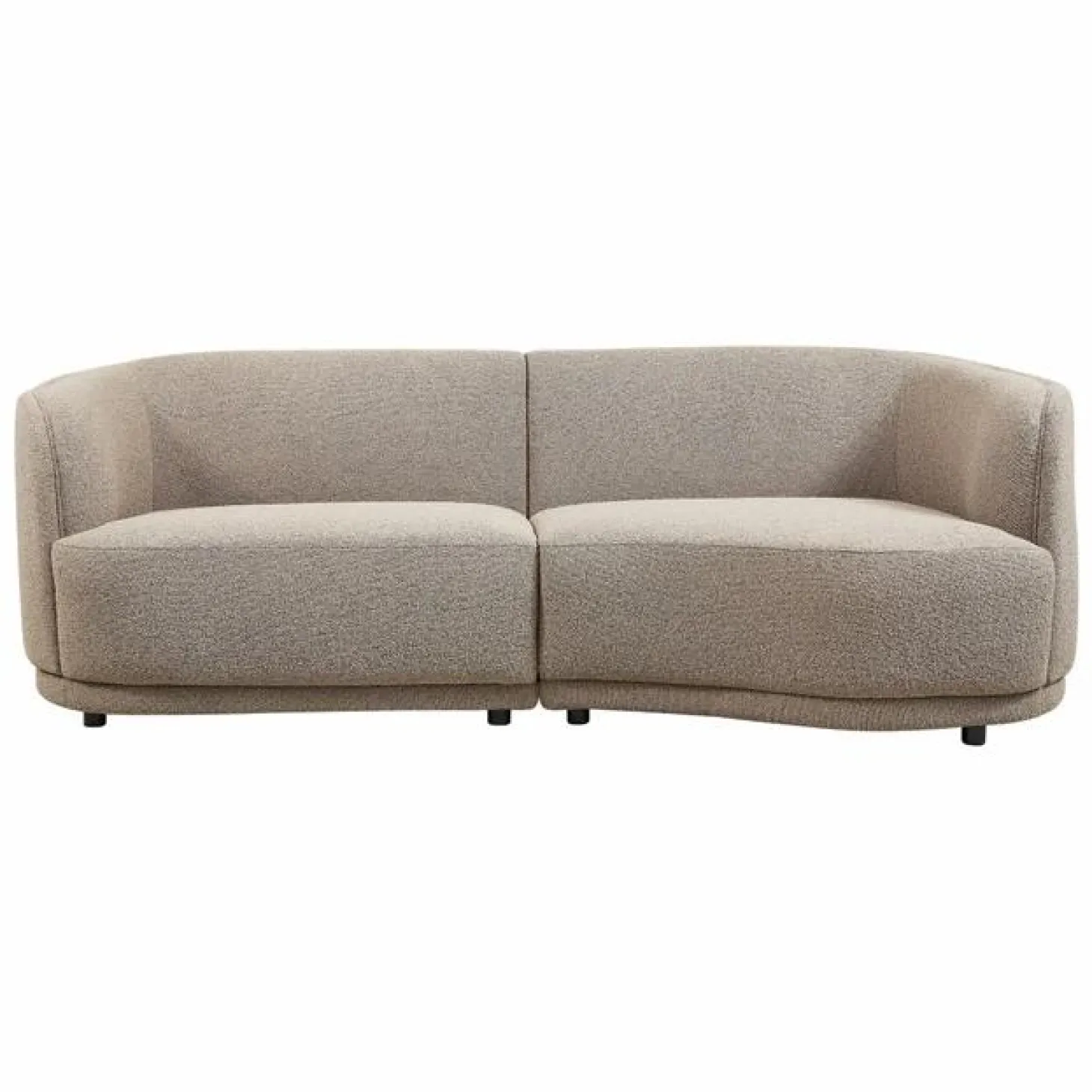 Loungebank Leicester Bouclé - Grijs - Loft24.nl