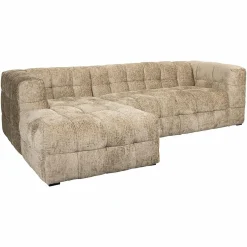 Loungebank Merrol Links Chenille - Desert - Loft24.nl