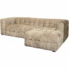 Loungebank Merrol Rechts Chenille - Desert - Loft24.nl