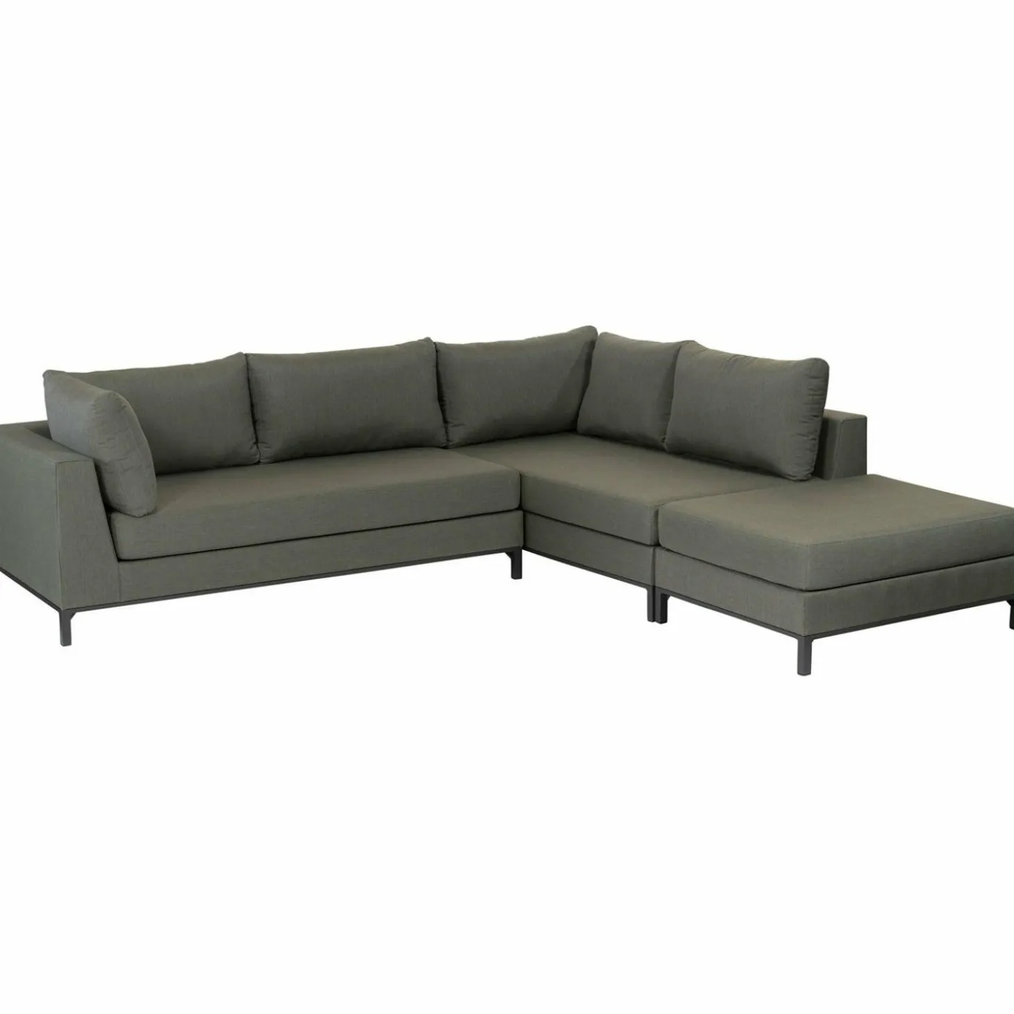 Loungeset Capri Aluminium kleur Groen - Loft24.nl