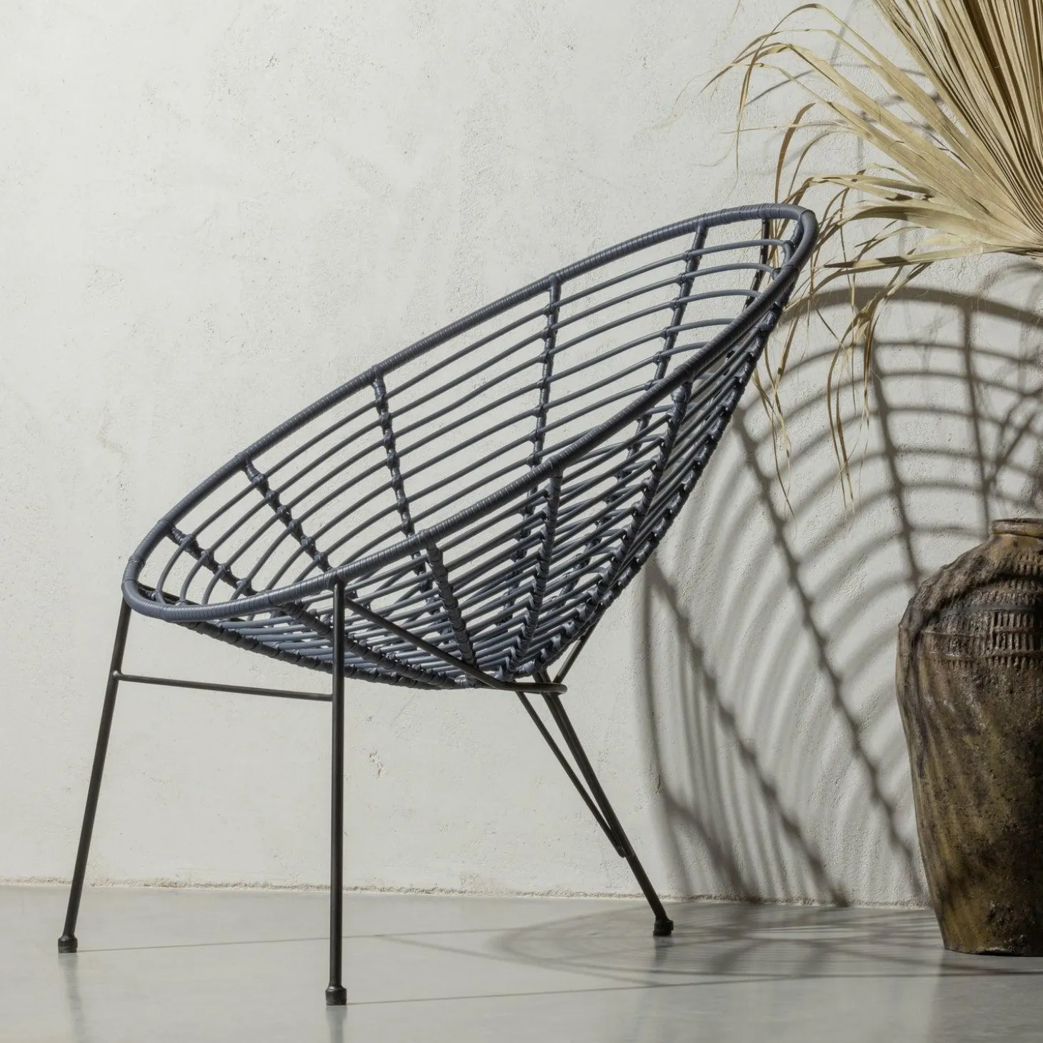 Loungestoel Jane - Donkerblauw - Loft24.nl