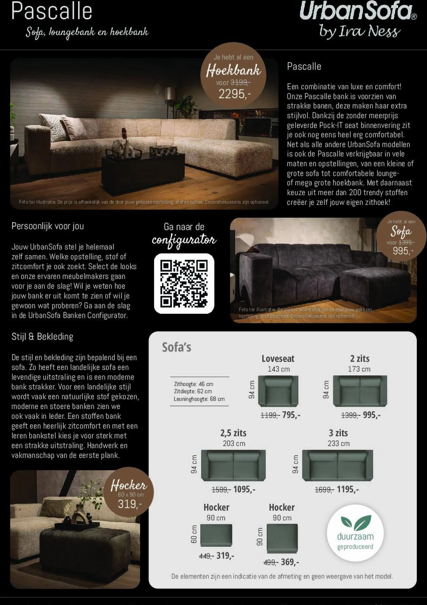 Modulaire Bank Pascalle - zelf samenstellen - Loft24.nl