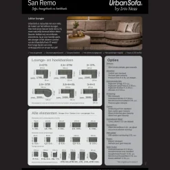 Modulaire Bank San Remo - zelf samenstellen - Loft24.nl