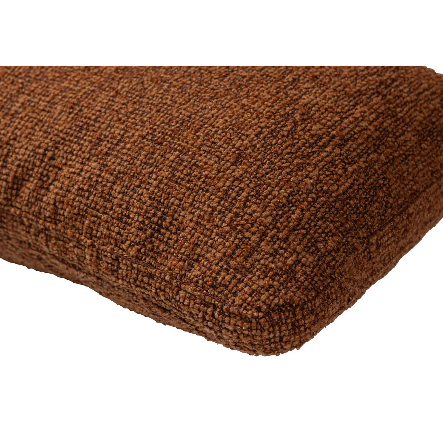 Mojo kussen bouclé roestbruin melange - Loft24.nl