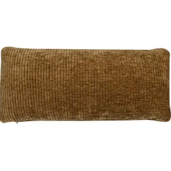 Mojo kussen geweven ribstof honinggeel - Loft24.nl