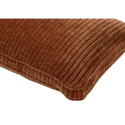 Mojo kussen geweven ribstof roestbruin - Loft24.nl