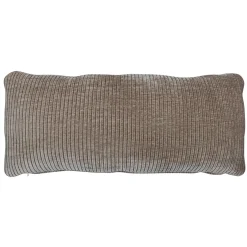 Mojo kussen geweven ribstof donkerzand - Loft24.nl