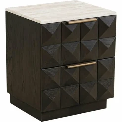 Nachtkastje Claremont 2-laden (Bruin) - Loft24.nl