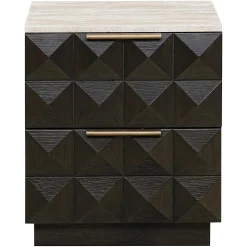 Nachtkastje Claremont 2-laden (Bruin) - Loft24.nl